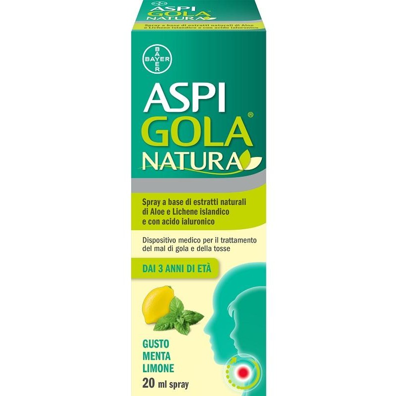 Aspi Gola Natura Spray Menta Limone 20 Ml