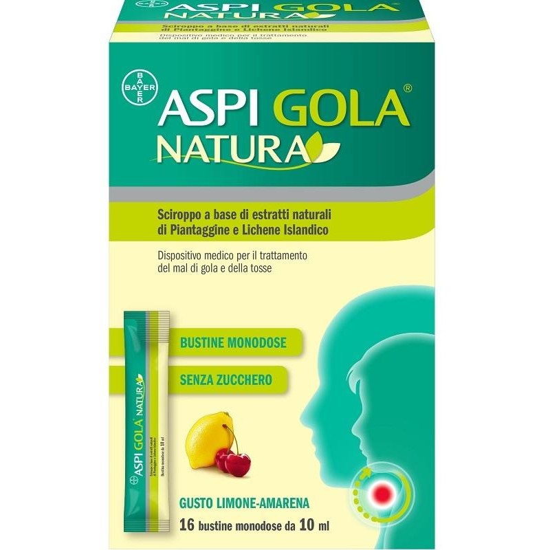 Aspi Gola Natura 16 Bustine Monodose Da 10 Ml