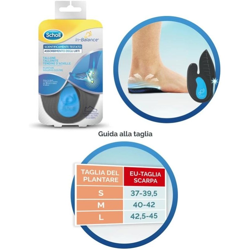 Scholl Plantare Tallone M 2 Pezzi