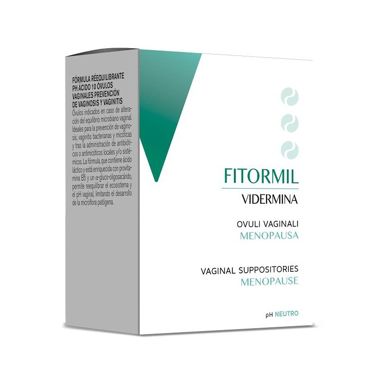 Fitormil Vidermina 10 Ovuli Vaginali Menopausa