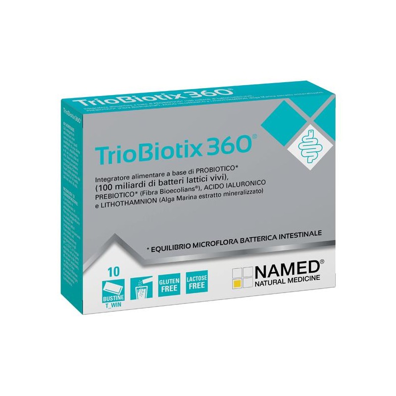 Named Triobiotix 360 Probiotico per l'Equilibrio della Flora Intestinale 10 Bustine