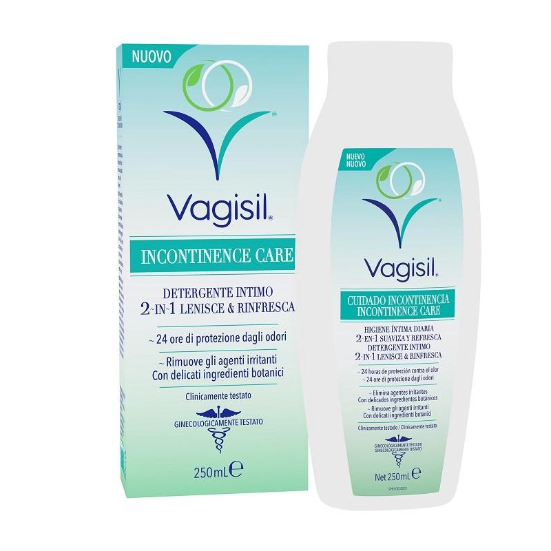 Vagisil Incontinence Care Detergente Intimo 2in1 Lenisce & Rinfresca 250 Ml