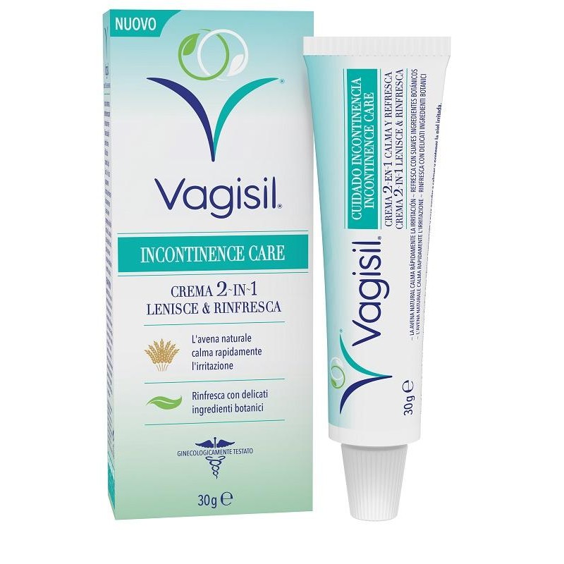 Vagisil Incontinence Care Crema 2in1 Lenisce & Rinfresca 30 G