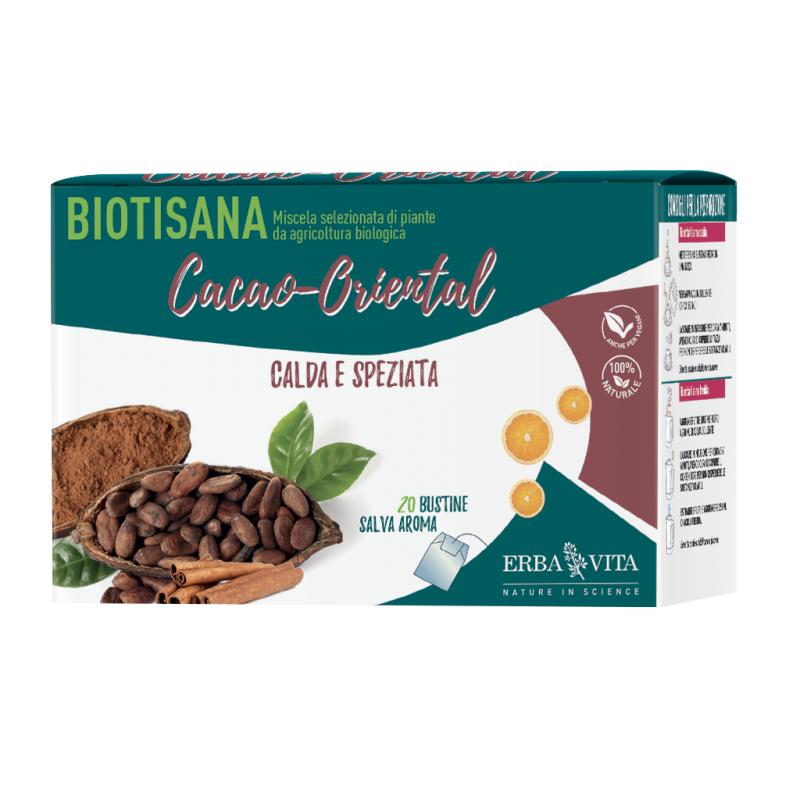 La biotisana cacao-Oriental è realizzata con piante provenienti da agricoltura biologica!