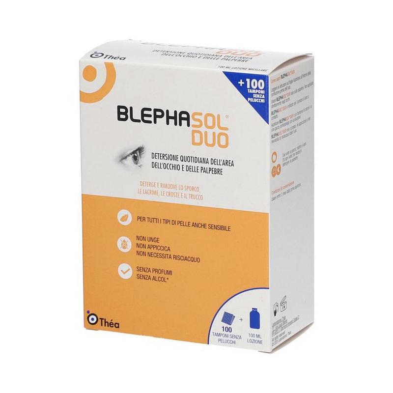 Blephasol Duo Soluzione Micellare Igiene Palpebre 100ml+100 Garze