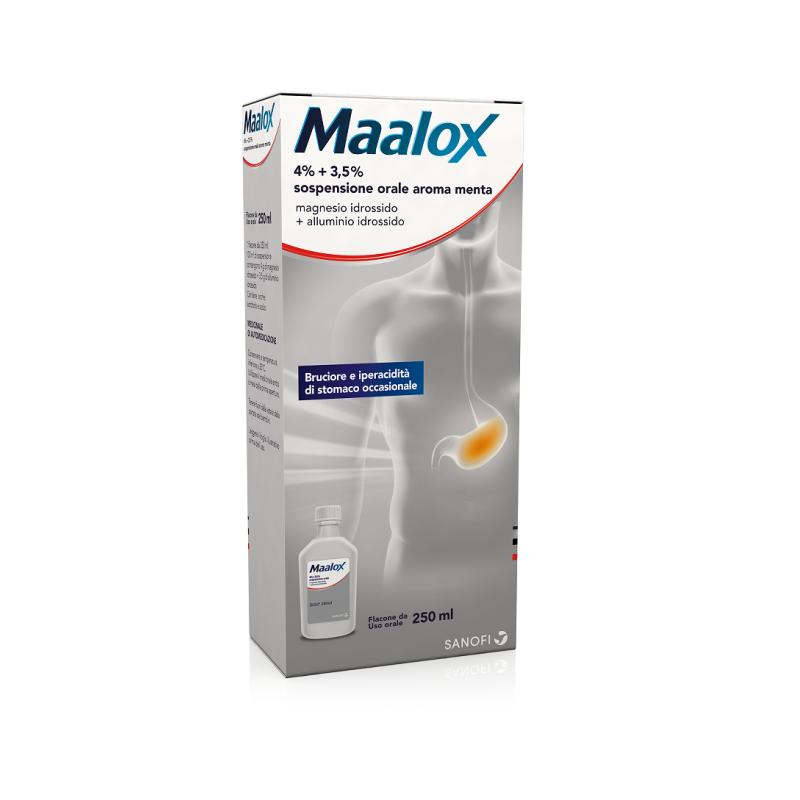 MAALOX*OS SOSP 250ML 4+3,5% ME