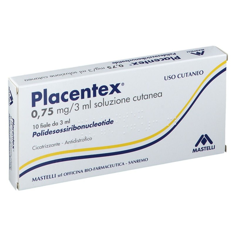 PLACENTEX*SOL CUT 10F 0,75MG