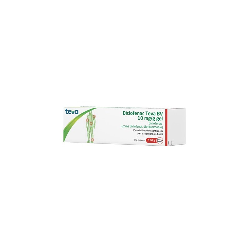 Diclofenac Teva*gel120g 10mg/g