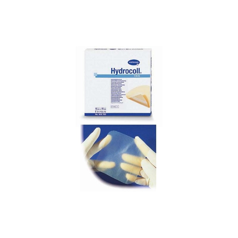 Medicazione Hydrocoll Thin Idrocolloidale Sottile Assorbente 10x10 10 Pezzi