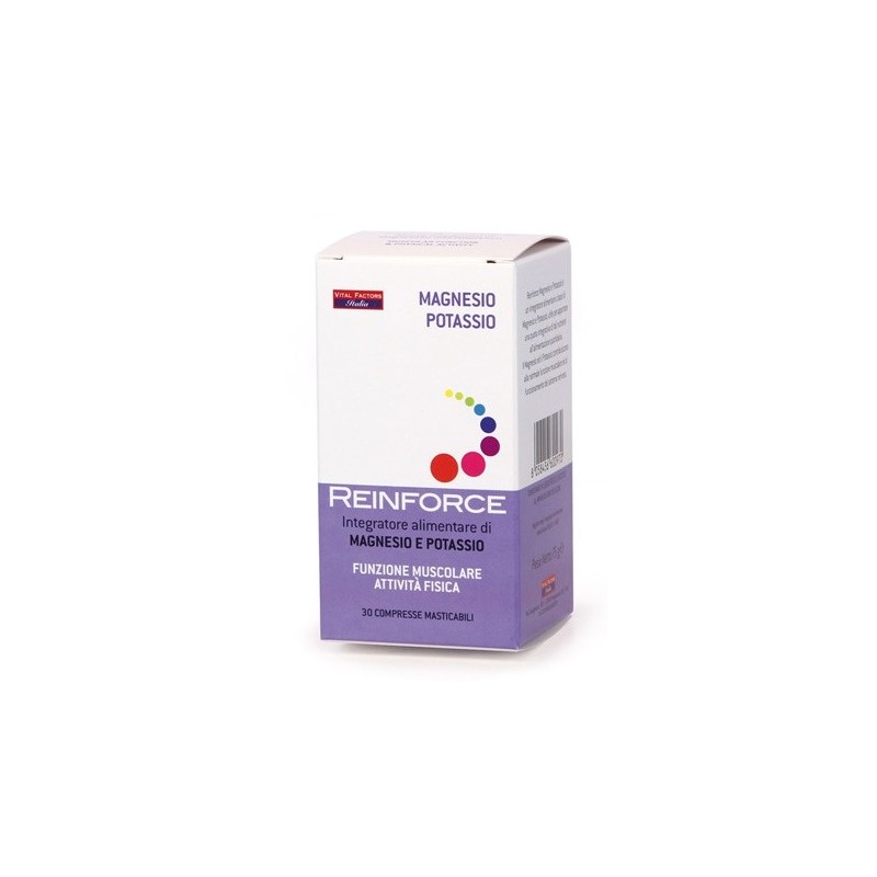 Reinforce Magnesio + Potassio 30 Compresse Masticabili