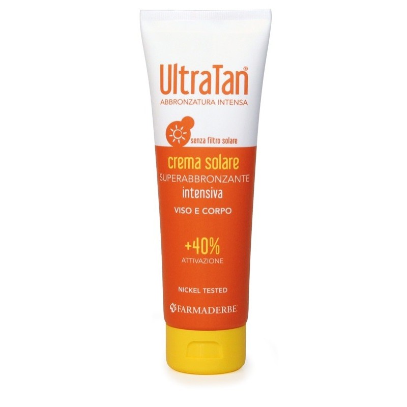 Ultra Tan Crema Solare Superabbronzante Intensiva Viso & Corpo +40% Attivazione 125 Ml