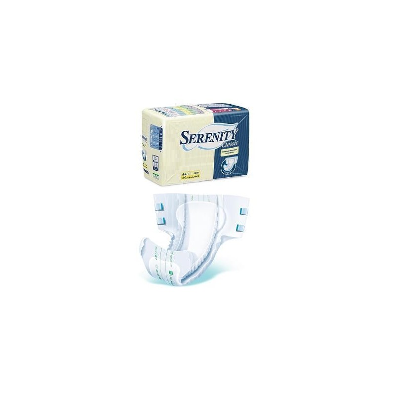 Pannolone Per Incontinenza Serenity Classic Extra Taglia Medium 30 Pezzi