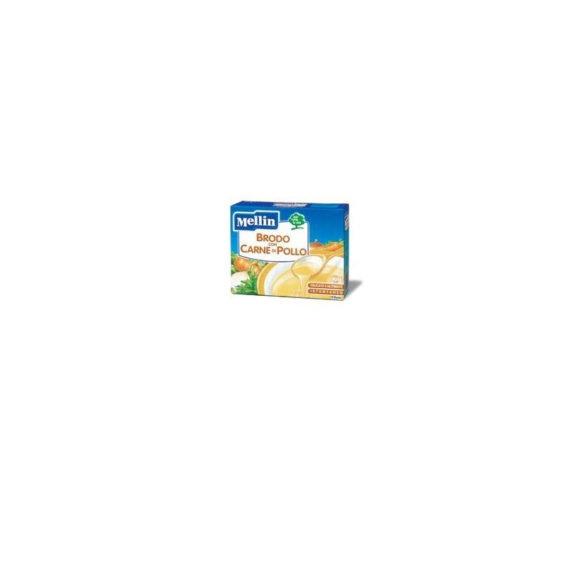 Mellin Brodo Carne Pollo 10 Bustine X 5 G