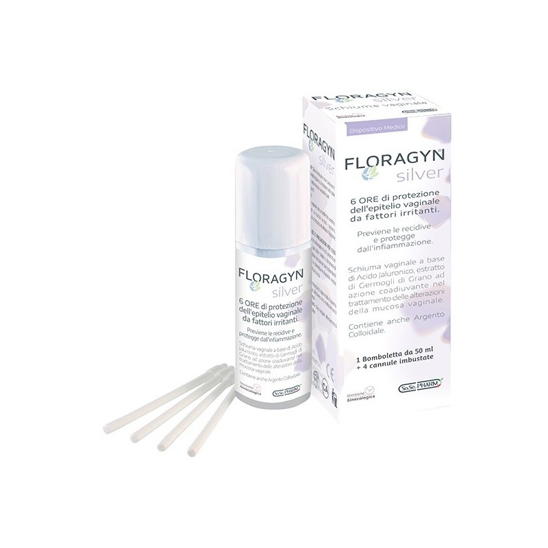 Floragyn Silver Schiuma Vaginale Con Argento Colloidale 50 Ml