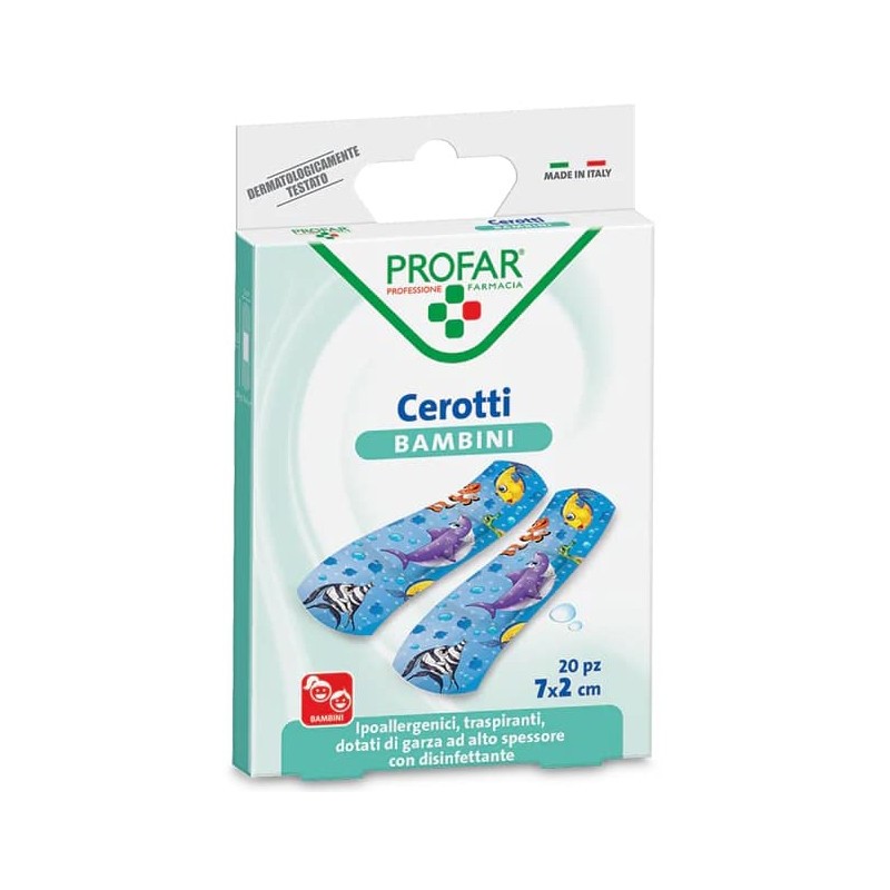 Cerotto Bambini 7x2 Cm 20 Pezzi Profar