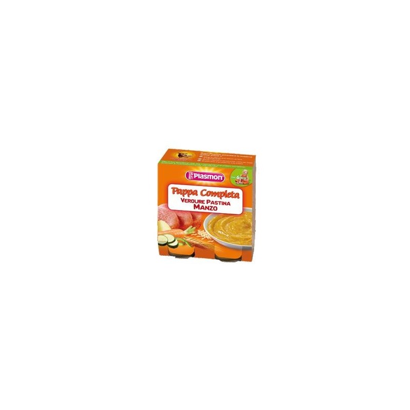 Plasmon Omogeneizzato Pappe Manzo Verdura Pastina 190 G X 2 Pezzi