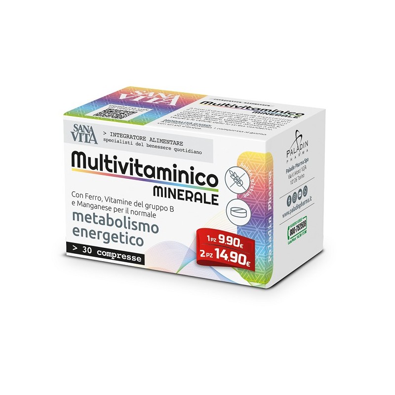 Sanavita Multivitaminico Minerale 30 Compresse