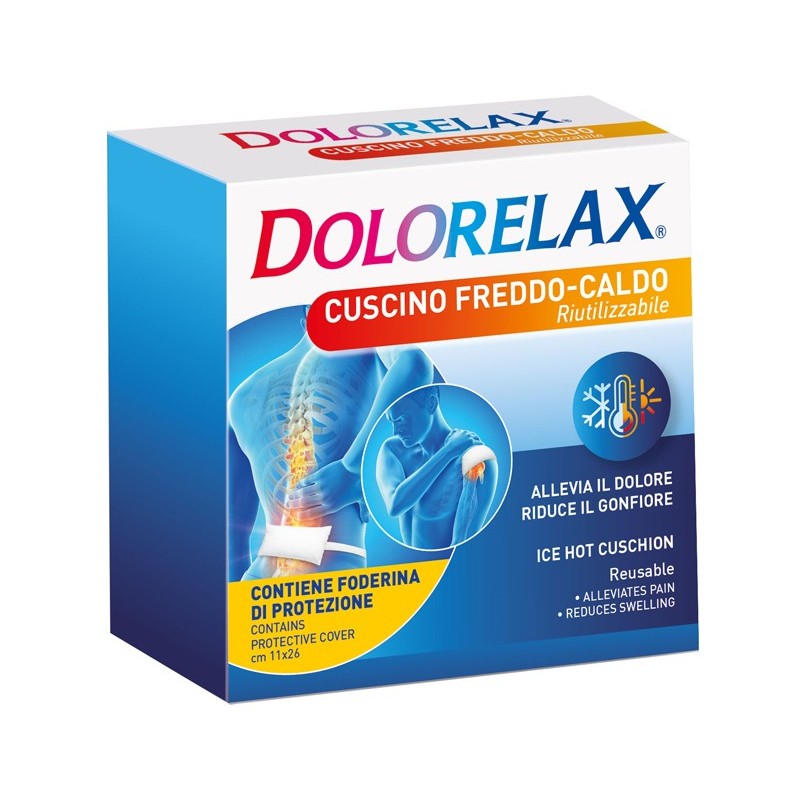 Dolorelax Ice Hot Cuscino Riutilizzabile 11x26 Cm 2 Pezzi