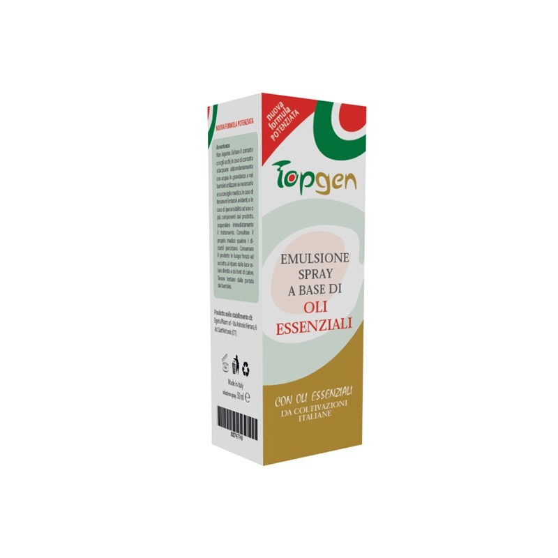 Topgen Emulsione Spray A Base Di Oli Essenziali 50 Ml