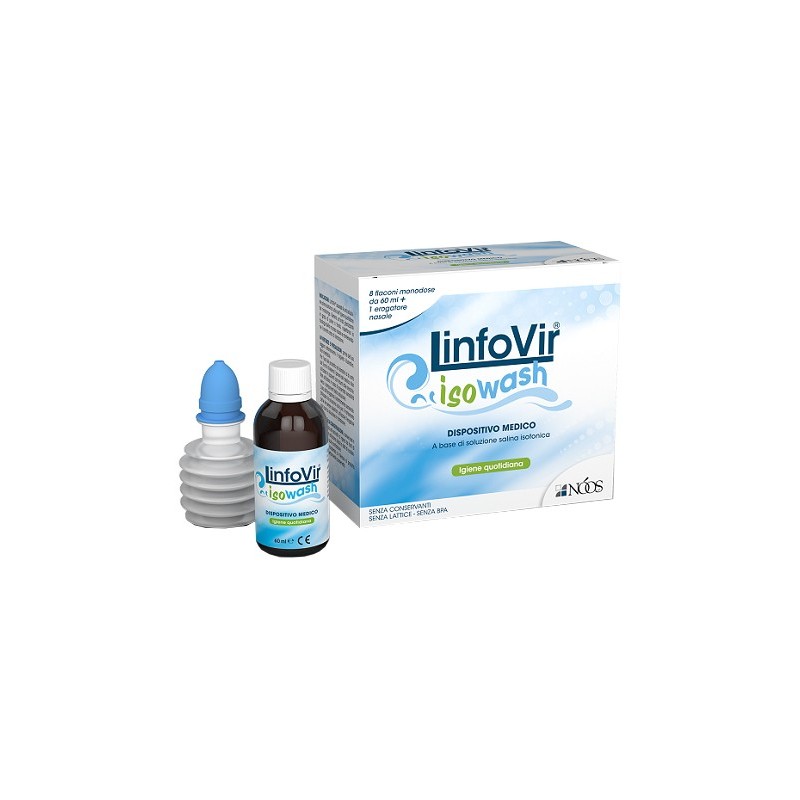 Soluzione Salina Isotonica Linfovir Isowash 8 Flaconi Da 60 Ml