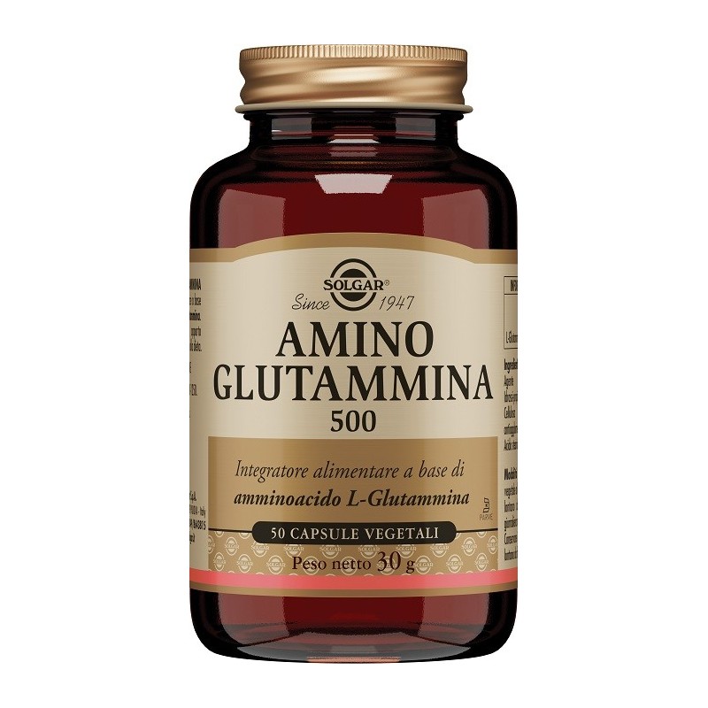 Amino Glutammina 500 50 Capsule Vegetali