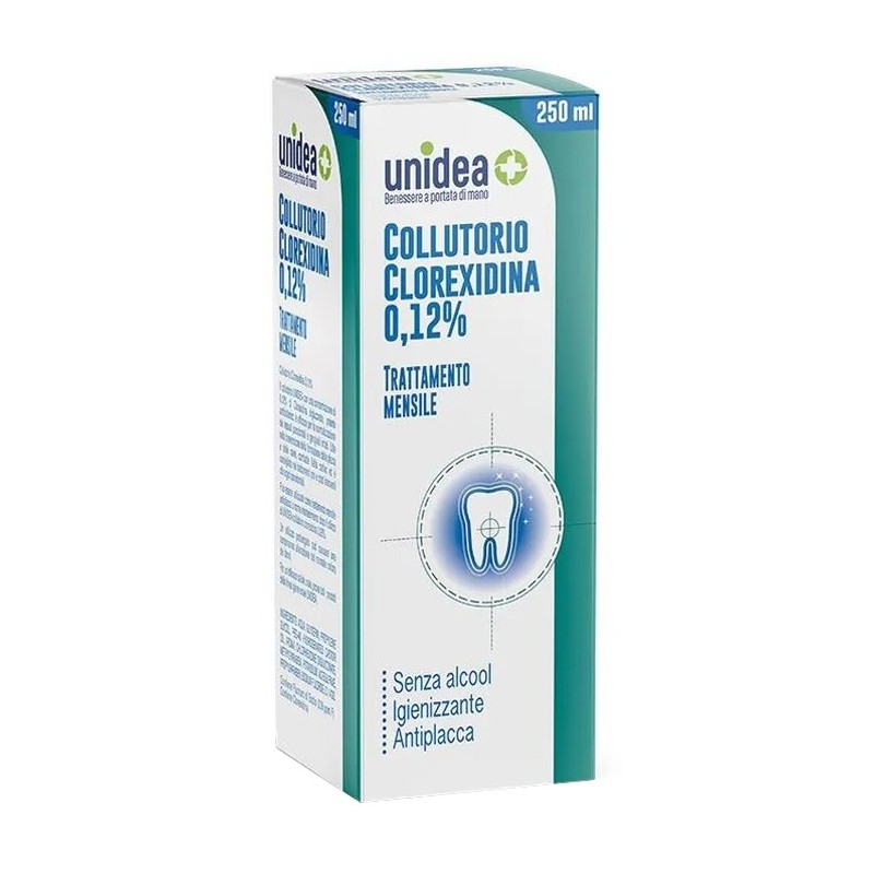 Unidea Collutorio Clorexidina 0,12% 250 Ml