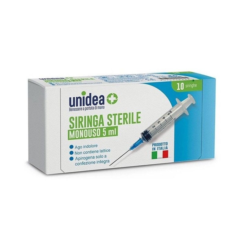 Unidea Siringa Da 5ml Monouso 10 Pezzi