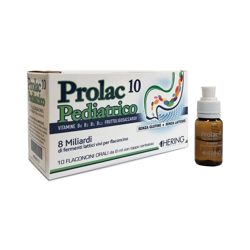 Prolac10 Pediatrico Fermenti Lattici 10 Flaconcini 8 Ml