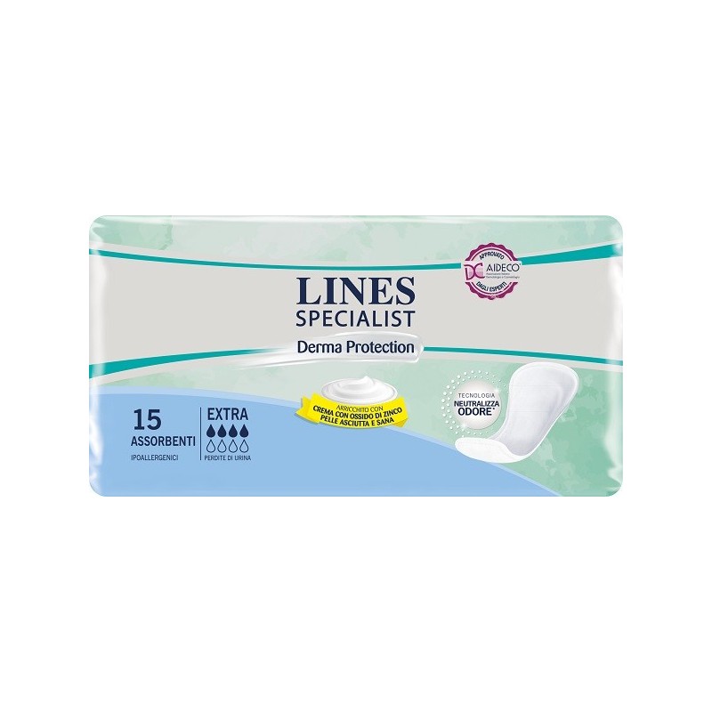 Lines Specialist Derm Pannolone Sagomato Extra 15 Pezzi