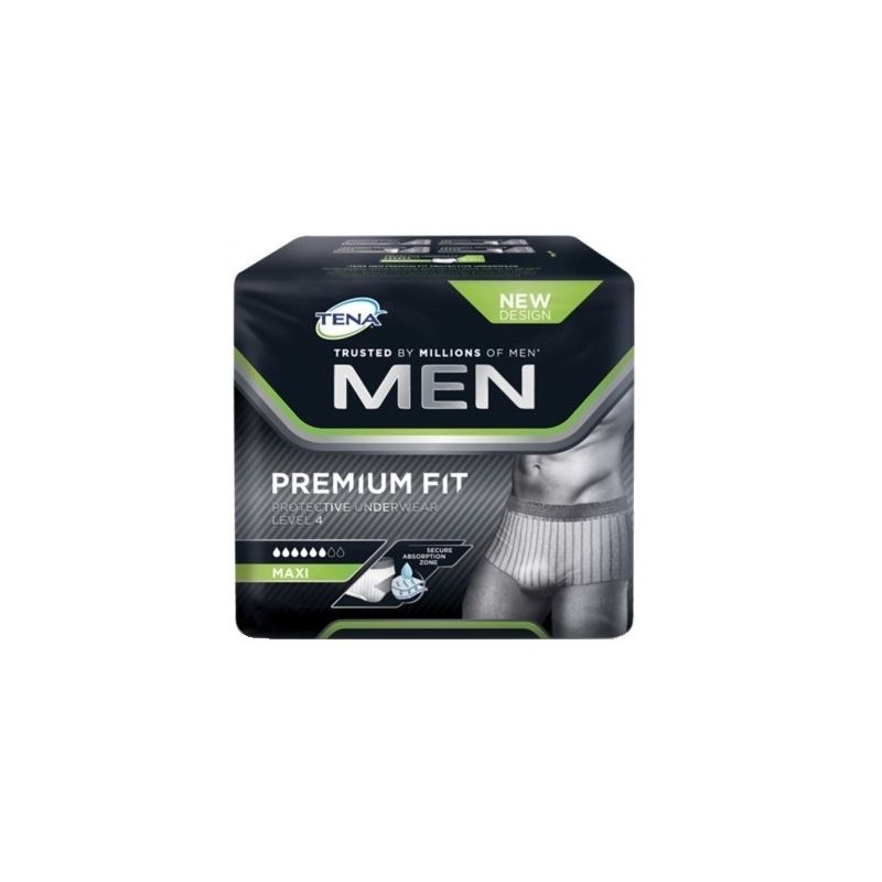 Mutandina Assorbente Maschile Tena Men Premium Fit Livello 4 S/m 10 Pezzi