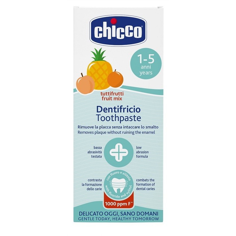 Chicco Dentifricio Tuttifrutti Da 1 A 5 Anni Con Fluoro