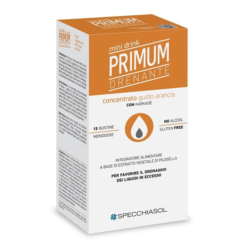 Primum Drenante Minidrink Arancia 15 Stick Da 10 Ml