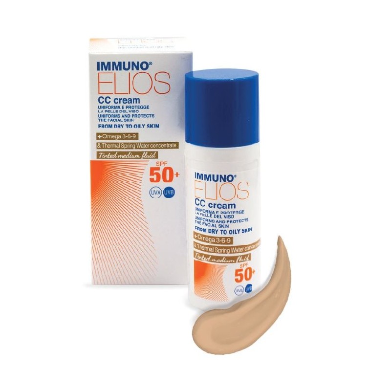 Immuno Elios Cc Cream Spf50+ Tinted Medium 40 Ml