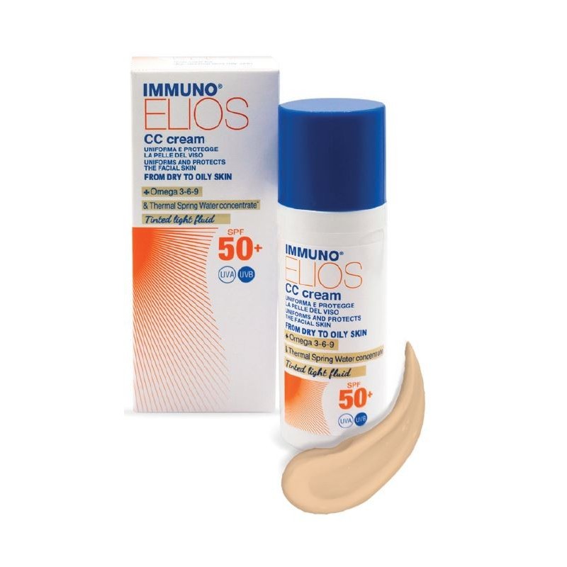 Immuno Elios Cc Cream Spf50+ Tinted Light 40 Ml