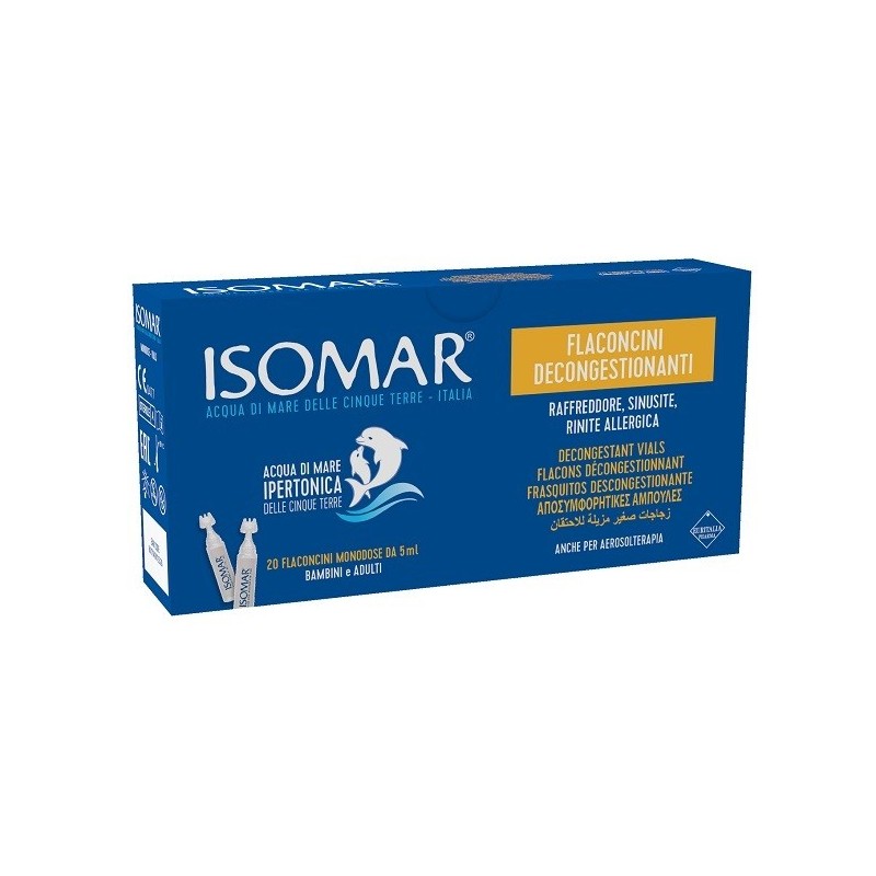 Isomar Flaconcini Decongestionanti Soluzione Ipertonica 20 Flaconcini 5 Ml