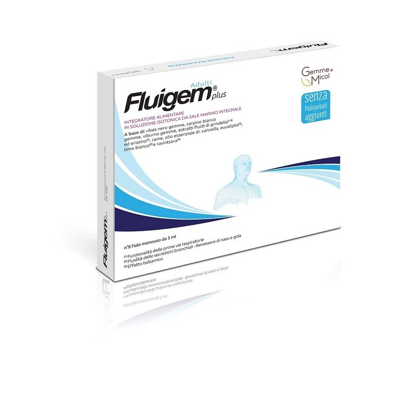 Fluigem Plus Adulti 8 Fiale Da 5 Ml