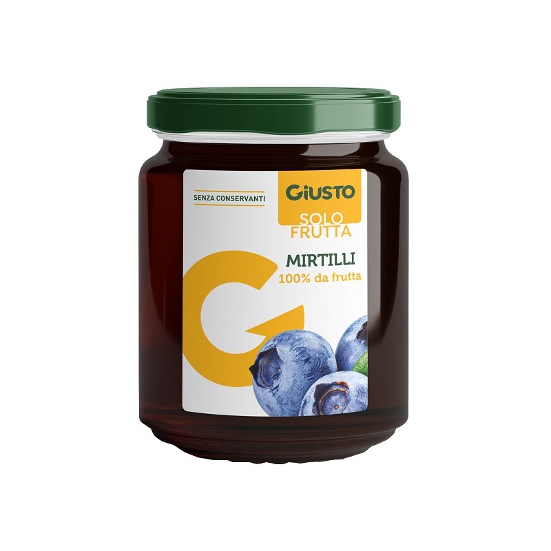 Giusto Solo Frutta Marmellata Mirtilli 284 G