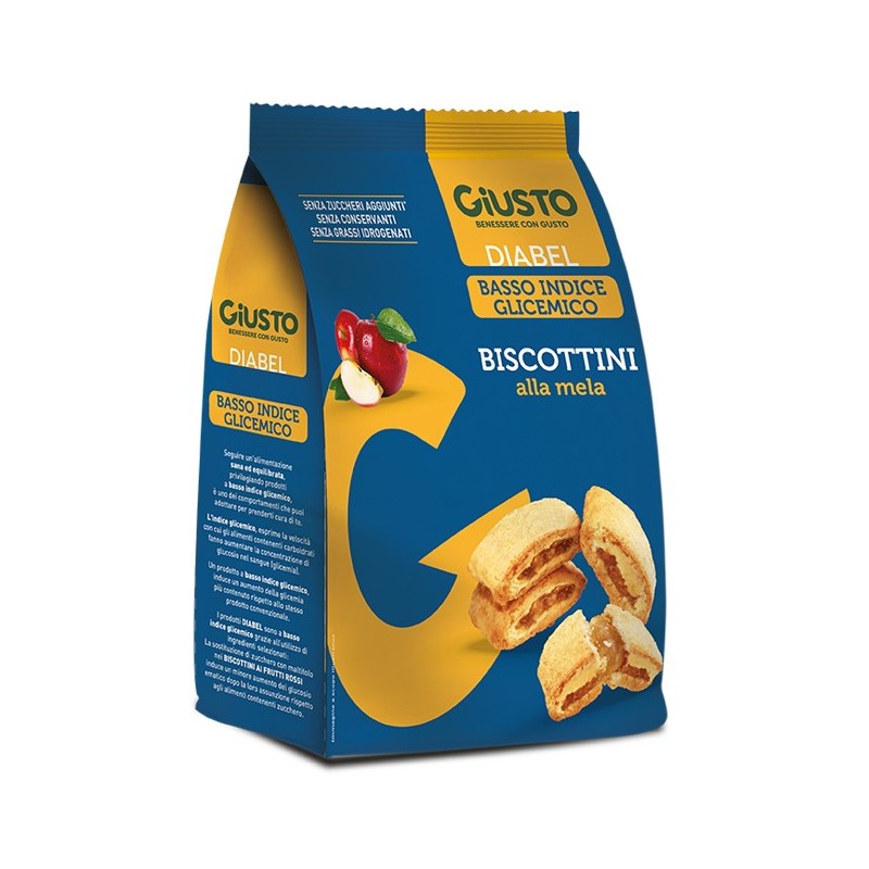 Giusto Diabel Biscottini Mela 250 G