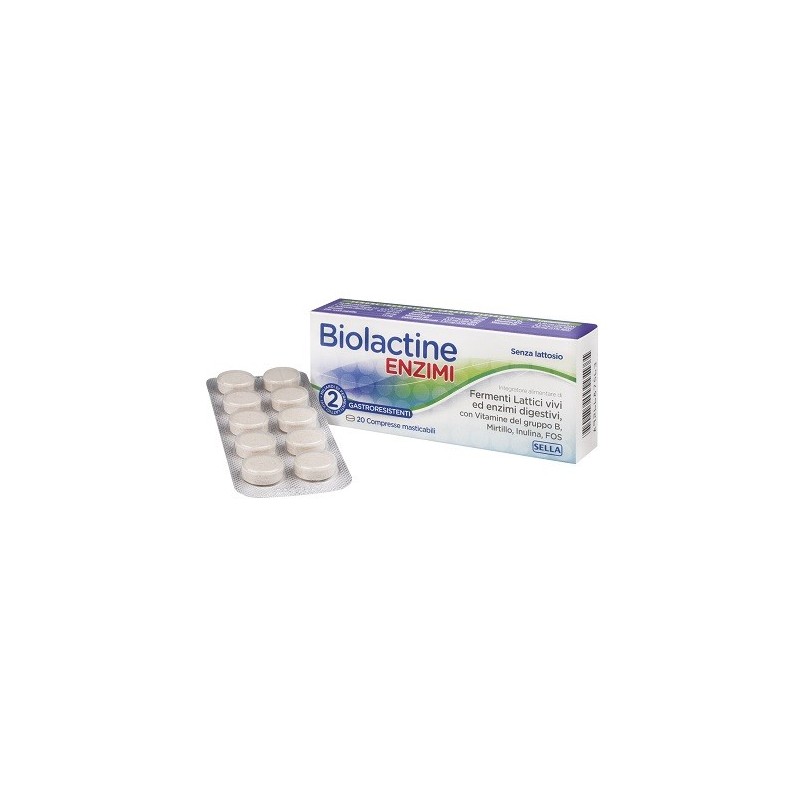 Biolactine Enzimi 20 Compresse Nuova Formula