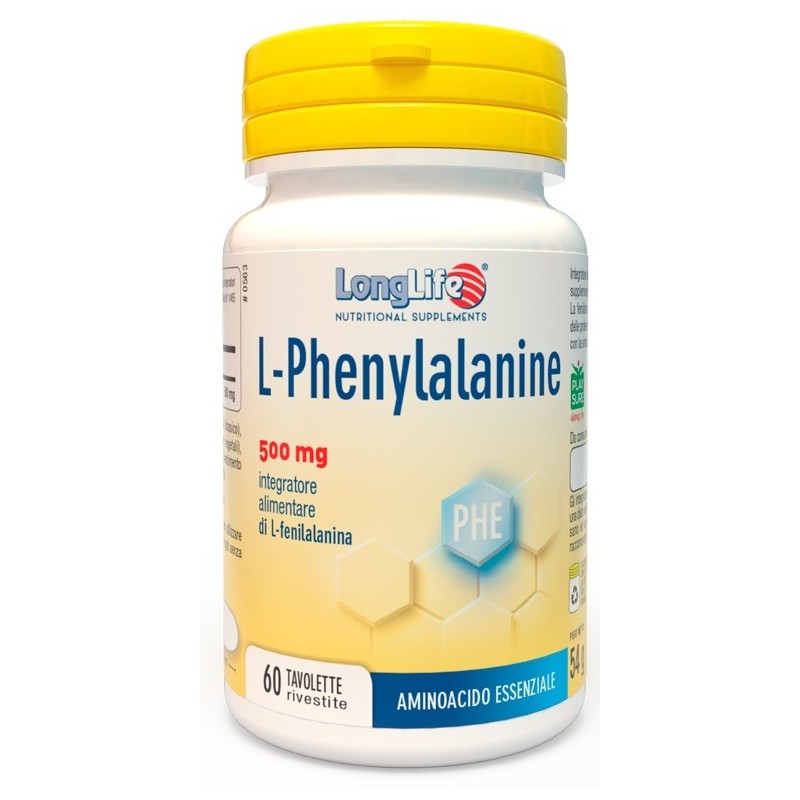 Longlife L-phenylalanine 500 Mg 60 Tavolette