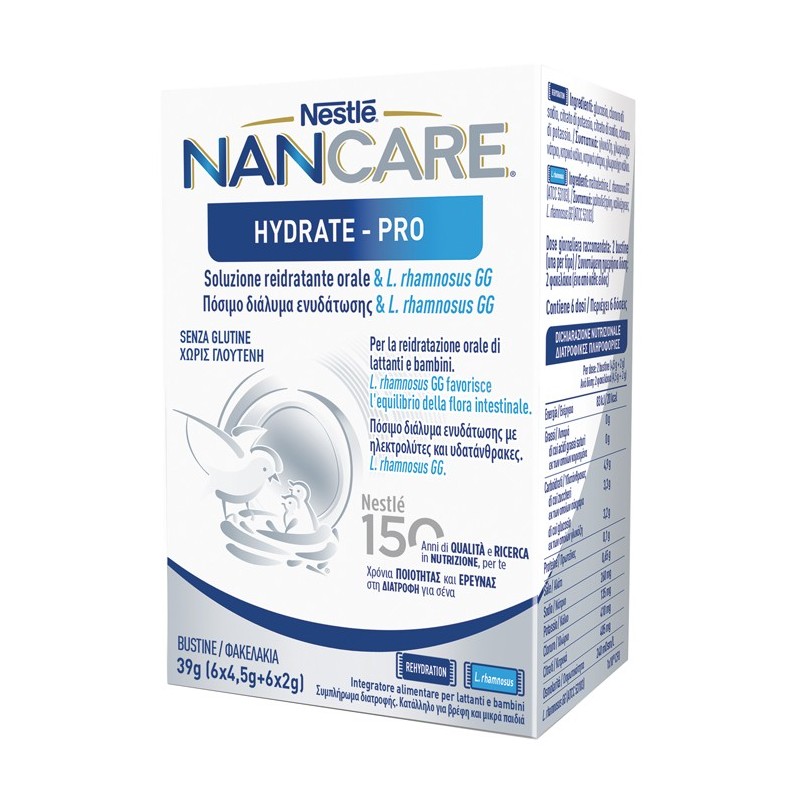 Nestle' Nancare Hydrate Pro Bustine 6 X 4,5 G + 6 X 2 G