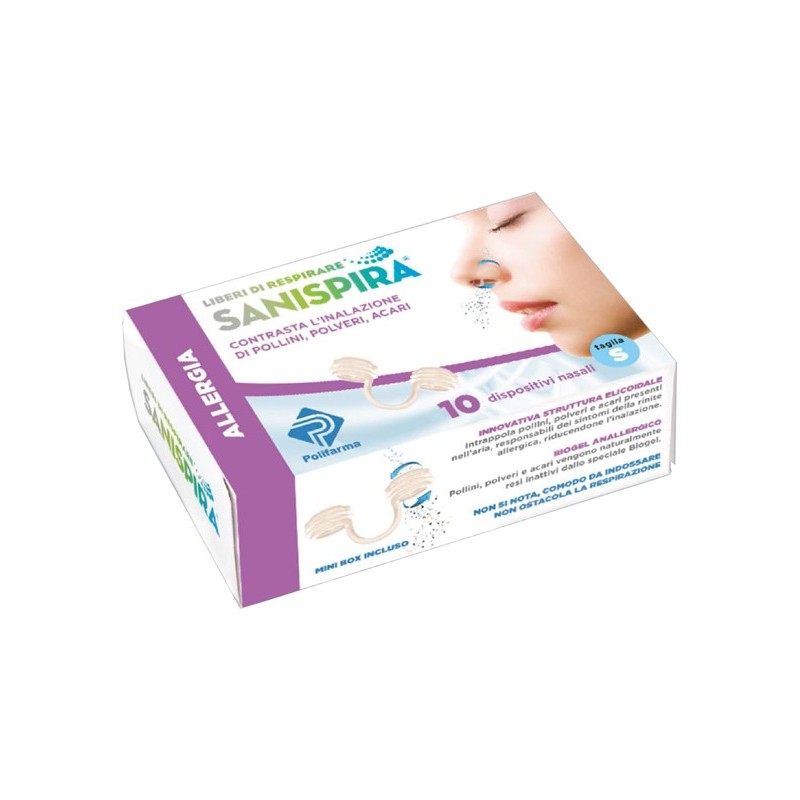 Sanispira Allergia Dispositivo Nasale 10 Pezzi Taglia L