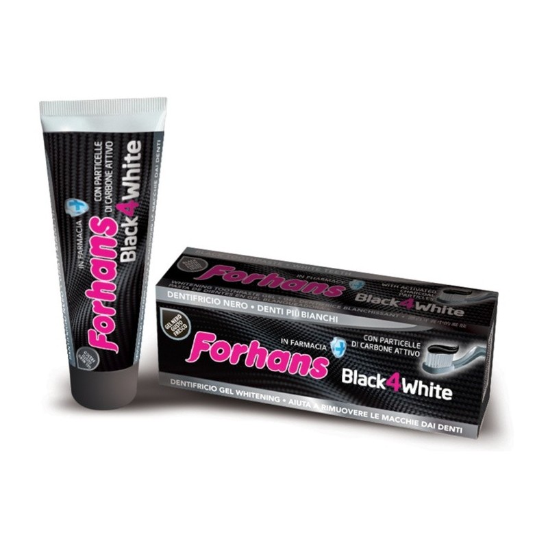 Dentifricio Forhans Gel Black4white