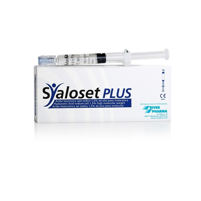 Siringa Intra-articolare Syaloset Plus Acido Ialuronico Sale Sodico 1,5% Ad Alto Peso Molecolare 4 Ml
