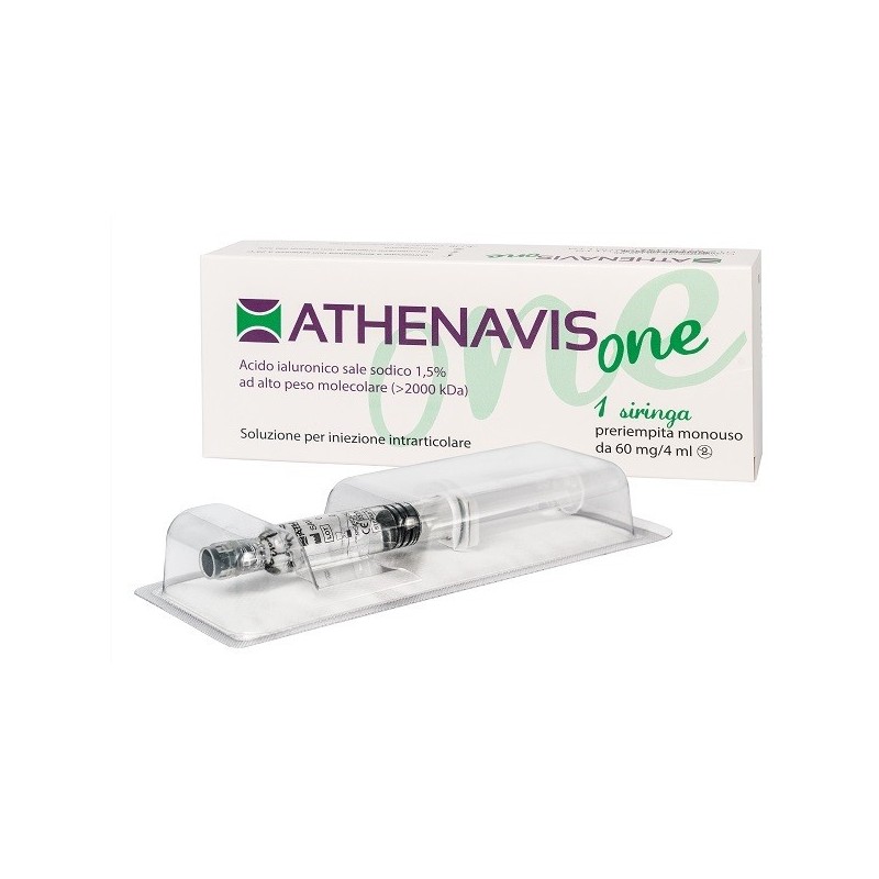 Siringa Intra-articolare Athenavis One Acido Ialuronico 1,5% 4 Ml