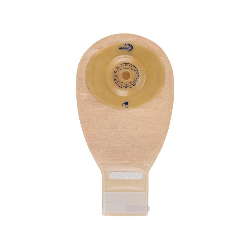 Sacca Per Ileostomia Opaca Ritagliabile Welland Aurum Profile Ileo Midi Diametro 13-25 Mm Inizio Convessita' 25 Mm 10 Pezzi