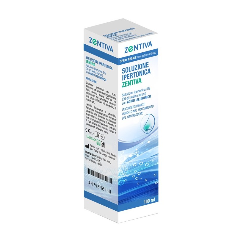 Soluzione Ipertonica Zentiva Spray Nasale 100 Ml