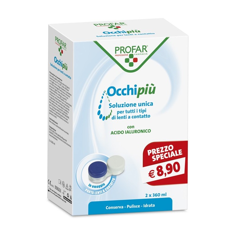 Profar Occhi Piu' Soluzione Unica 2 Flaconi Da 360 Ml Ce