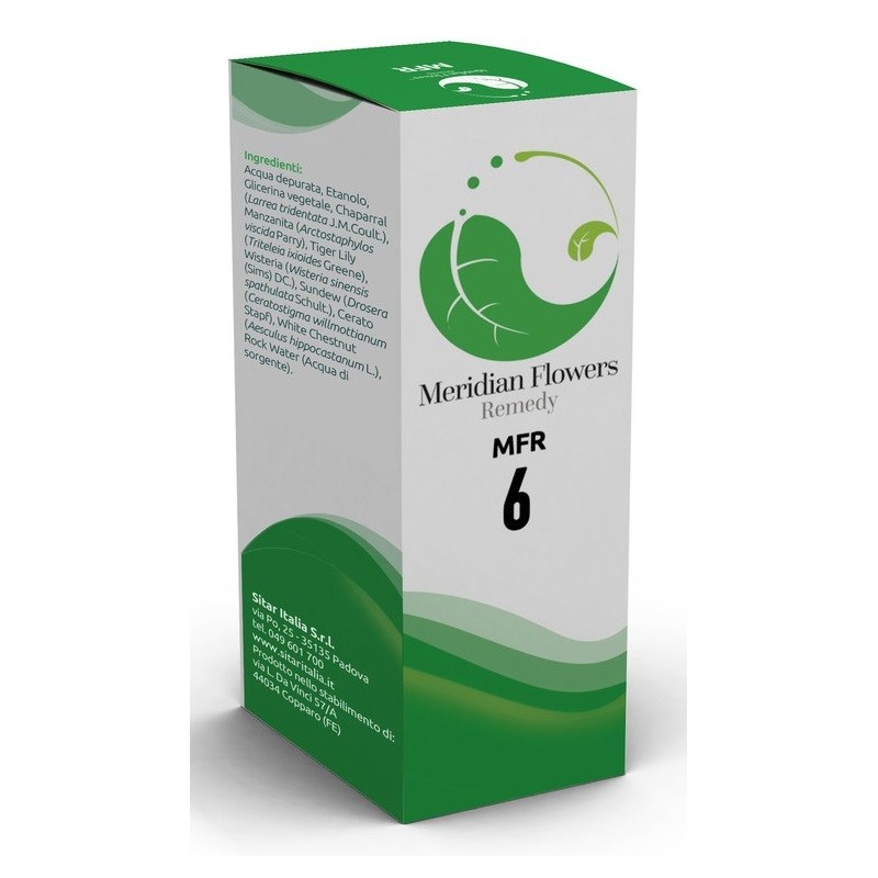 Mfr 6 Meridian Flowers Remedy Gocce 30 Ml