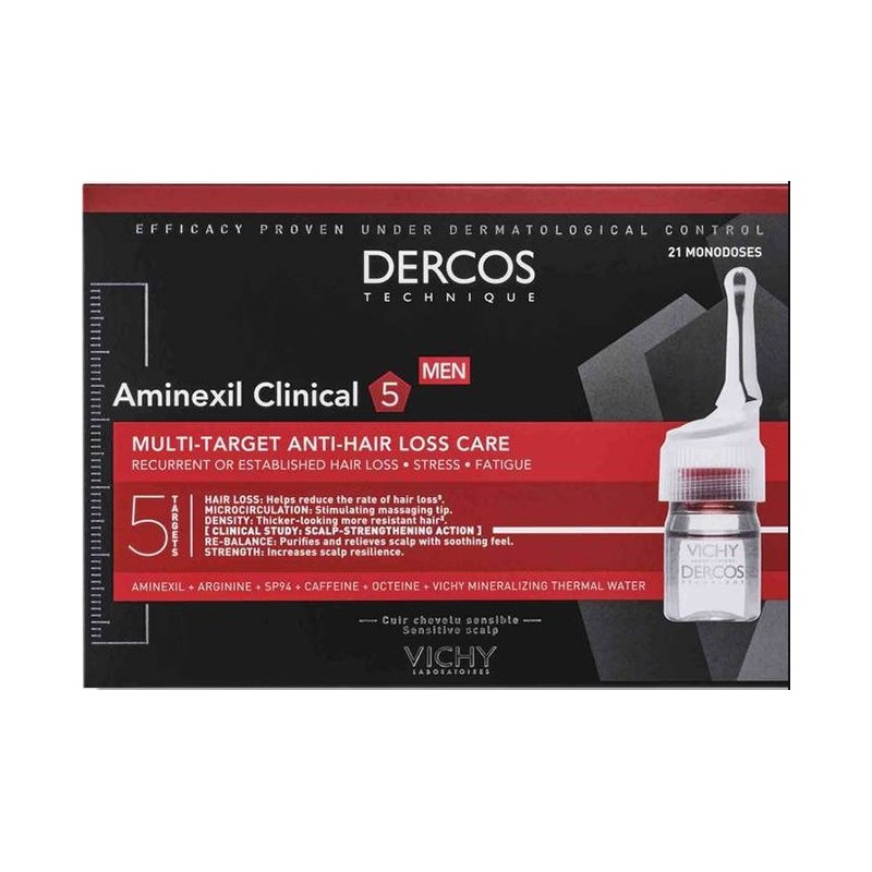 Dercos Aminexil Uomo 12 Fiale 6 Ml